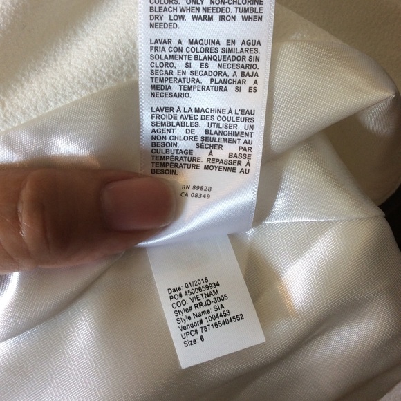 Robert Rodriguez Cream Open Crepe Zip Blazer/Jacket Size 6, NWT - Picture 10 of 12